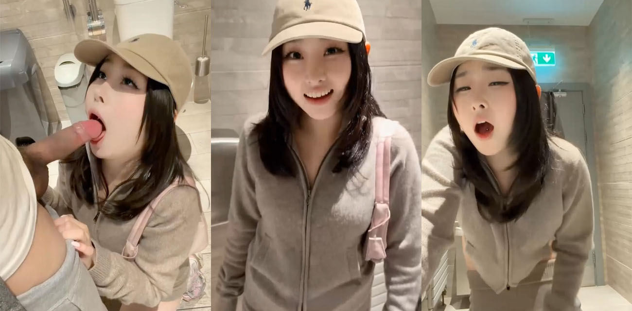 极品阿黑颜女神【噗噗】肯德基榨精视频，被前男友发现没穿内裤，卫生间后入口爆颜射